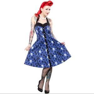 Sourpuss Lust for Skulls Dress